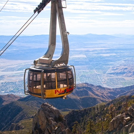 The Palm Springs Aerial Tram offers sweeping views that are on everyone’s must see list.