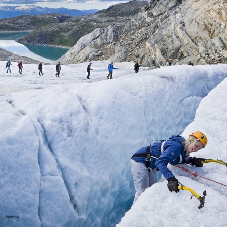 Would you dare to climb Folgefonna Glacier? 
