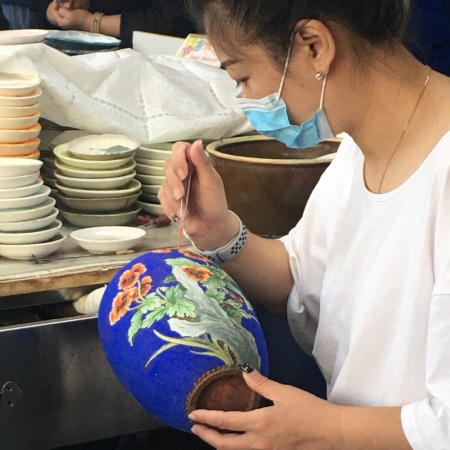 Discover the ancient and highly revered technique of cloisonné and create your own work of art in the process.