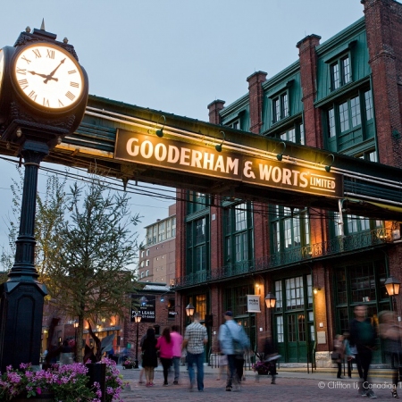 The Distillery District is a pedestrian-only haven of designer boutiques, cafes, restaurants, one-of-a-kind curio shops, galleries and event venues
