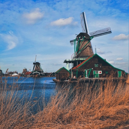 Zaanse Schans: With its traditional windmills, houses and workshops, the historic village and now open-air museum of Zaanse Schans offers a preserved glimpse of what it was like to live in the Netherlands in the 18th and 19th centuries.