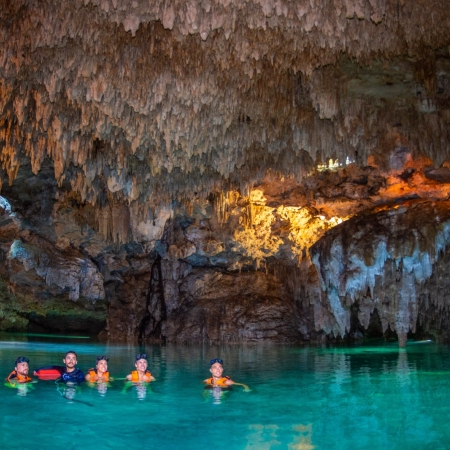 Thrilling adventure experiences in the jungle, subterranean rivers and cenotes