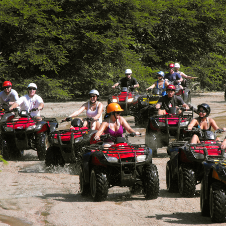Eco and Extreme Tours, due our excellent location and our Sierra Madre mountains, we have the best zip lining programs, extreme activities such as rappelling, razor and atv´s routes.  