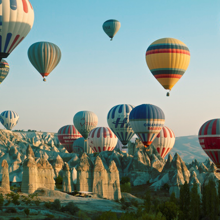 Hot air ballooning in Cappadocia 