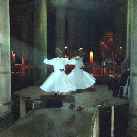 Whirling Dervish performance in exclusively rented Underground Cistern